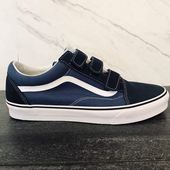 suede canvas old skool vans velcro